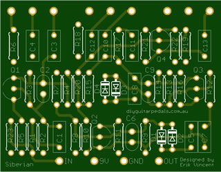 The Siberian - Big Muff Pi Classic,Russian,Triangle (+Free PCB)